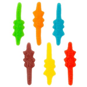 Gominolas Cocodrilos Surtido Brillo de colores variados con acabado brillante