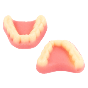 Gominolas Dentadura Abuela Brillo con forma de dentadura y acabado brillante