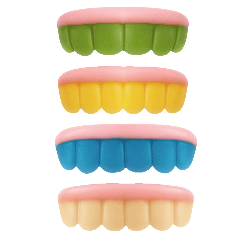 Gominolas Dentaduras Foam de colores surtidos con textura esponjosa