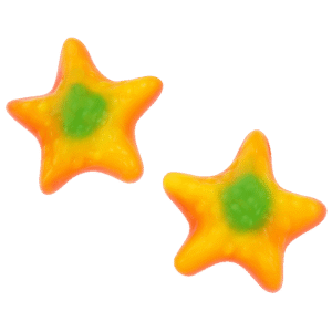 Gominolas Estrella de Mar Brillo con forma de estrella de mar y acabado brillante