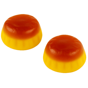 Gominolas Flanes Brillo con forma de flan sabor nata y caramelo