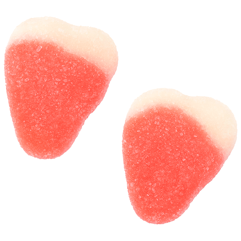 Golosinas de fresa fresa nata recubiertas de azúcar