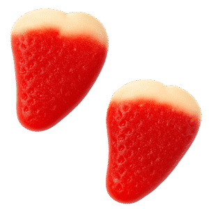 Gominolas Fresas Fresa Nata Brillo con forma de fresa sabor fresa y nata