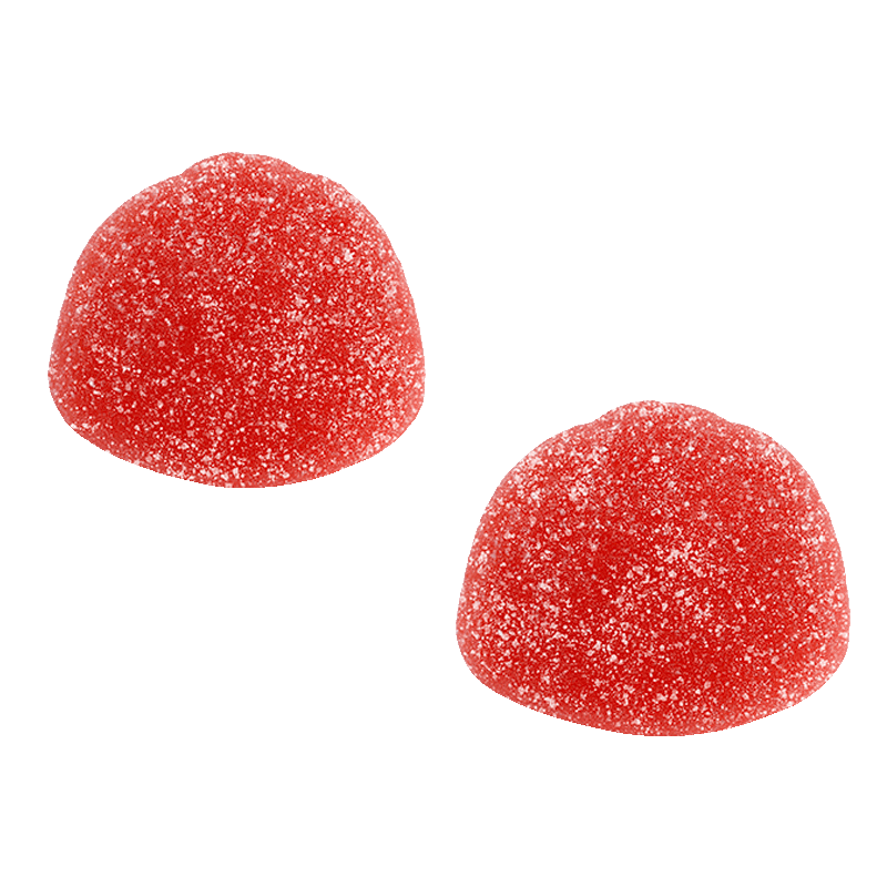 Golosinas fresón rojo recubiertas de azúcar