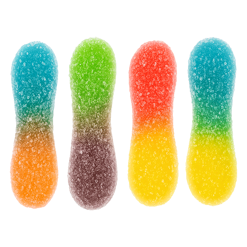 Lenguas super pica ácidas surtidas con azúcar de colores