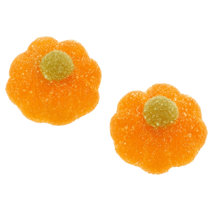 Gominolas de mandarina recubiertas de azúcar con forma de flor