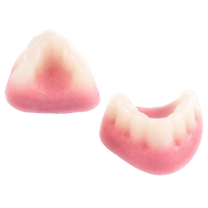 Mini dentaduras brillo de gelatina con acabado brillante