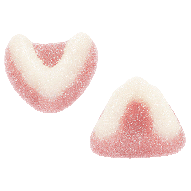 Mini dentaduras abuela pica de gelatina con cobertura ácida