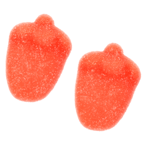Mini fresas batidas azúcar de gelatina
