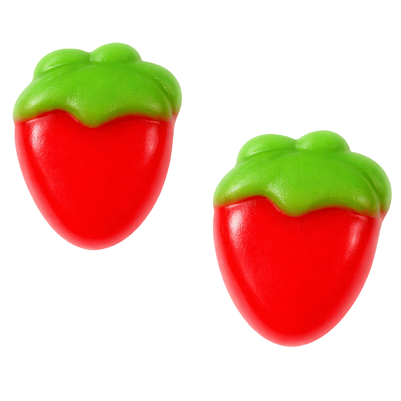 Mini fresas del bosque brillo de gelatina