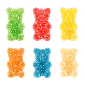 Mini Osos Azúcar de gelatina surtidos con cobertura de azúcar