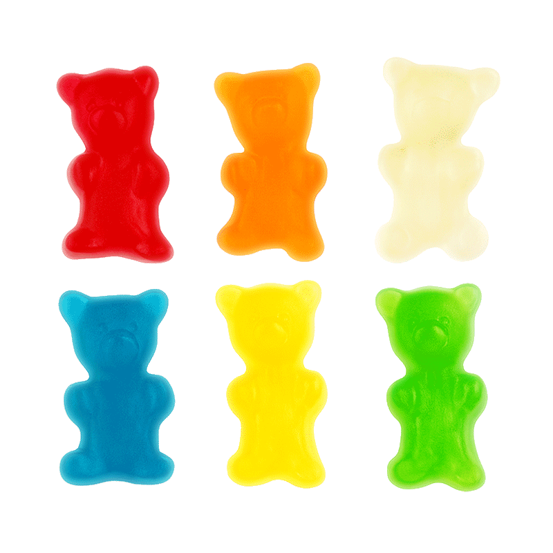 Mini Osos Brillo de gelatina surtidos con acabado brillante