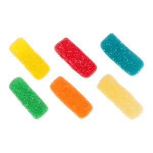 Mini Patatas Fritas Pica de gelatina surtidas con cobertura ácida