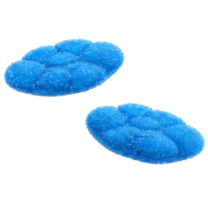 Nubes azules batidas con azúcar sabor frambuesa