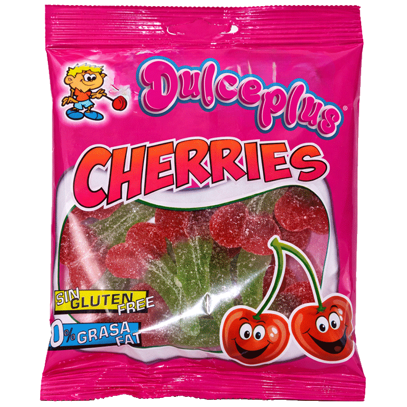 Cerezas Pica 100g de gominola ácida con sabor afrutado a cereza