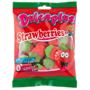 Fresas del Bosque Pica 100g de gominola ácida con forma de fresa
