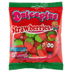 Fresas del Bosque Brillo 100g de gominola con acabado brillante sabor fresa