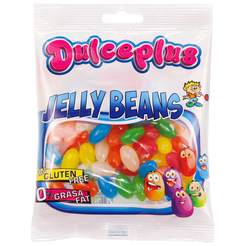 Jelly Beans 100g de caramelos blandos brillantes con sabores afrutados surtidos