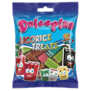Ladrillos Surtido Brillo 100g de regaliz relleno multicolor con acabado brillante