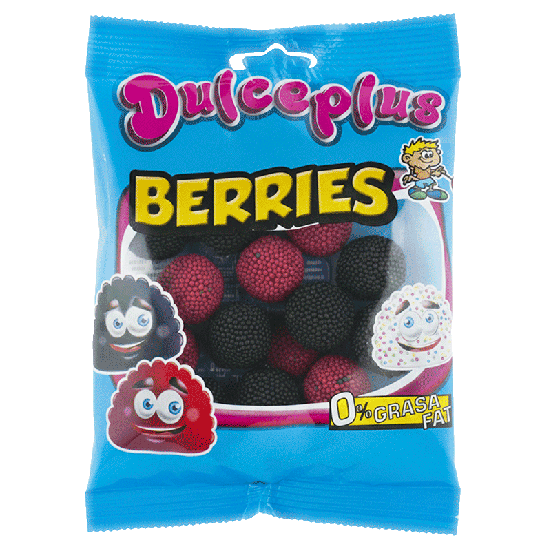Moras del Bosque 100g Dulceplus de golosinas con sabor a frutos del bosque