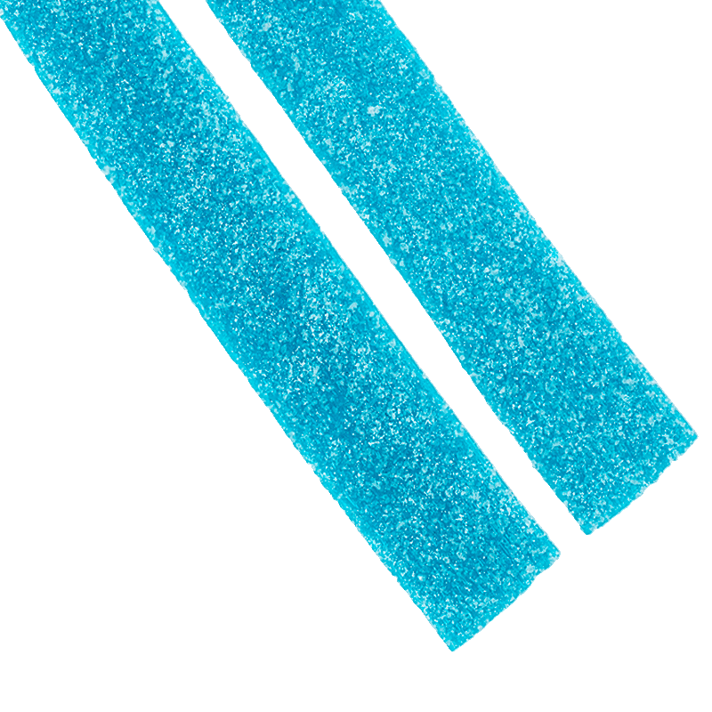 Cintas Frambuesa Pica Dulceplus con sabor frambuesa y acabado ácido azul