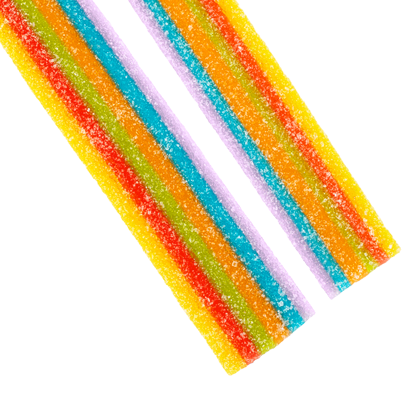 Cintas Multicolor Pica Dulceplus de seis sabores con cobertura ácida azucarada