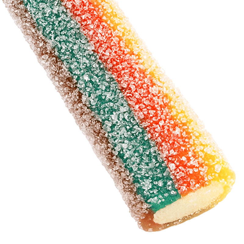 Jumbo Multicolor Pica Dulceplus con relleno suave y cobertura ácida multicolor