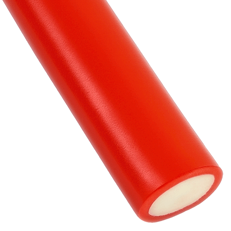 Jumbo Relleno Fresa Brillo Dulceplus con exterior rojo brillante y relleno suave