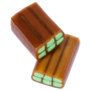 Ladrillos Cola Brillo Dulceplus con sabor cola y relleno suave interior