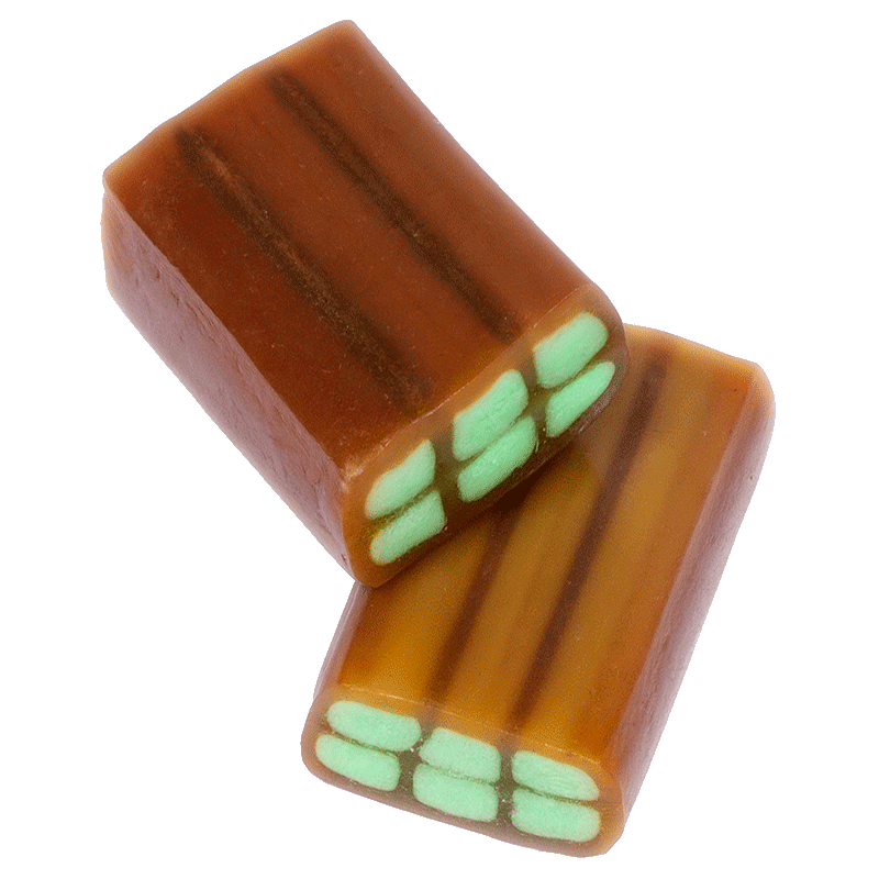 Ladrillos Cola Brillo Dulceplus con sabor cola y relleno suave interior