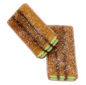 Ladrillos Cola Pica Dulceplus con sabor cola y cobertura ácida