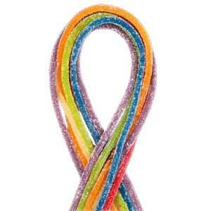 Espaguetis Multicolor Pica Dulceplus con tiras arcoíris y acabado ácido