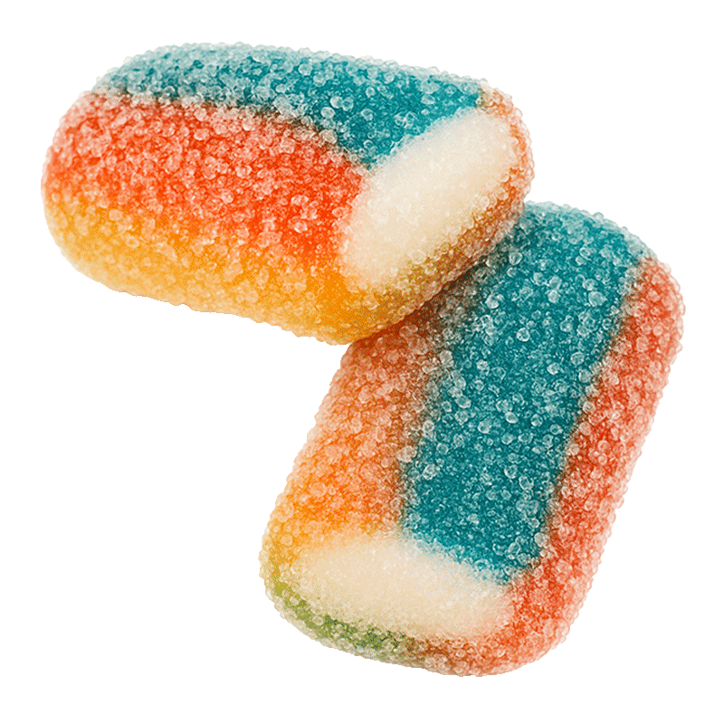 Tacos Jumbo Multicolor Pica Dulceplus rellenos multicolor con azúcar ácido