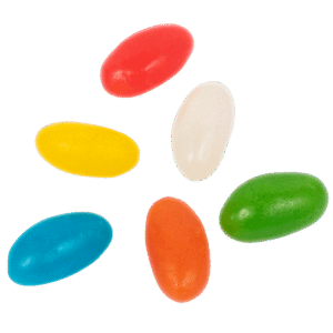 Jelly Beans Dulceplus surtidos de colores y sabores afrutados con acabado brillante
